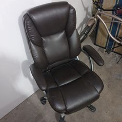 Brown Rolling Office Chair