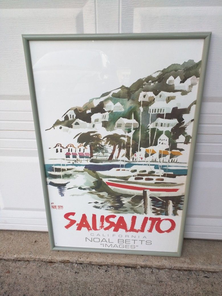 Noal Betts 1980s poster, Sausalito California