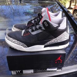 340 Local pickup size 11.5 only. 2018 Air Jordan 3 Black Cement OG With Original Box . Worn 2 3 Times Very Gently Price Is Firm No Trades for Sale in