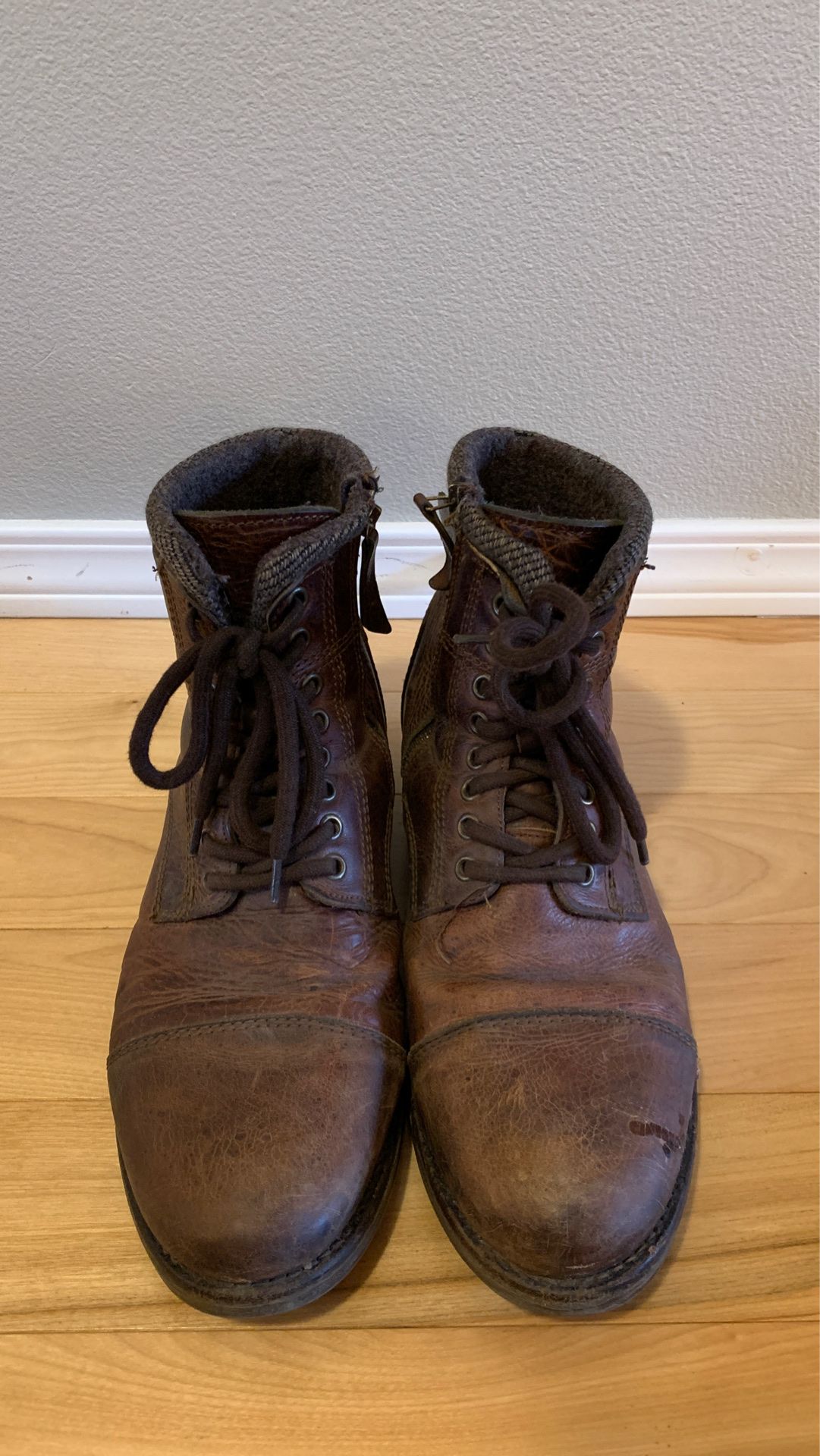 Aldo size 10.5 brown leather boots