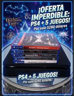 PS4 Incluye 5 juegos