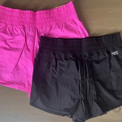 NWT 2 Pairs Victoria’s Secret PINK Active Women’s M Lined Workout Shorts