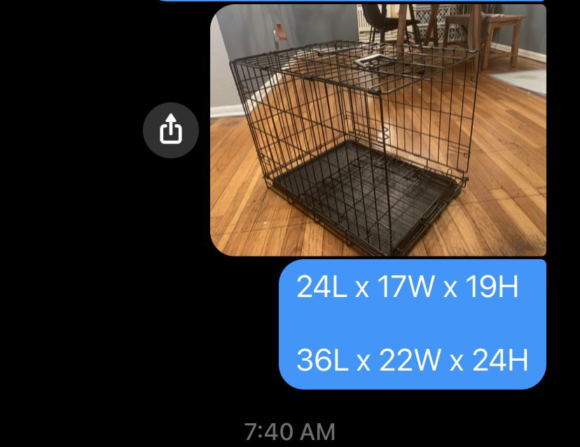2 Dog Crates will sell separately