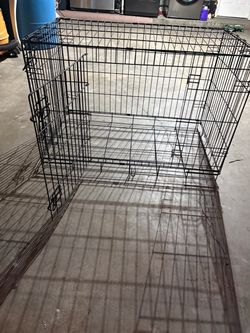 Large Black Wire Dog Crate