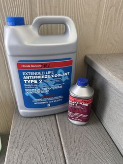 Honda Antifreeze Type 2/fluid Brakes or 3