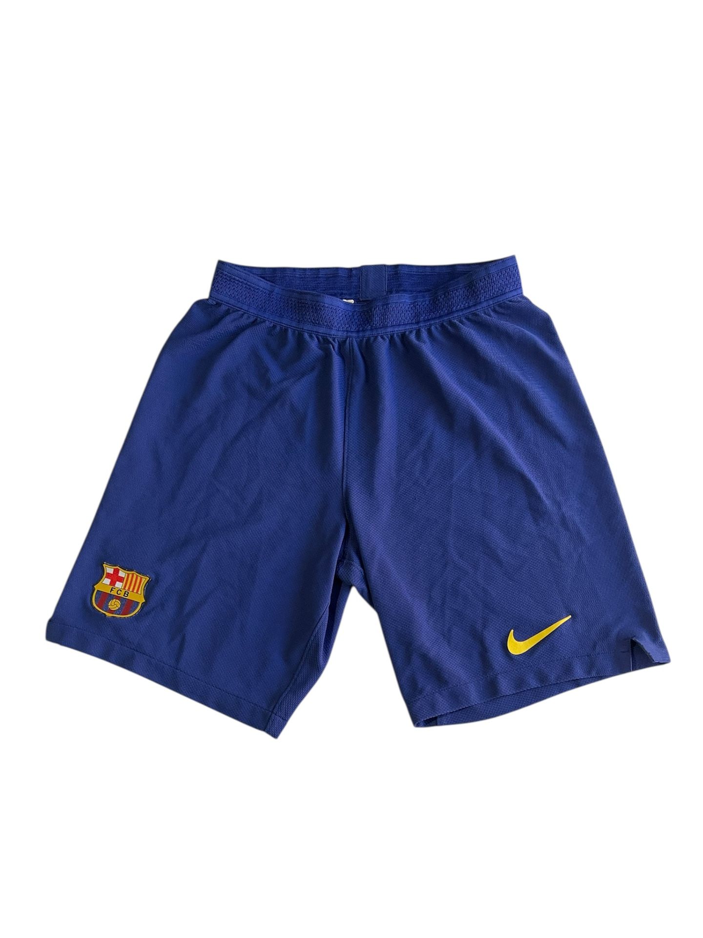 Nike FC Barcelona Soccer Shorts Men’s Small Blue Training Vaporknit La Liga Logo