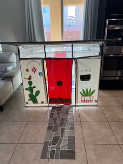 CRATE AND BARREL canvas playhouse