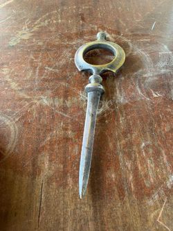 Vintage Brass Decorative Dagger – Antique Style Collectible