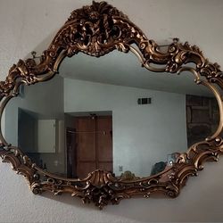 Vintage Turner Wall Mirror Rococo Carved H 46inchx56½ Inch Width $500.00 Dlls