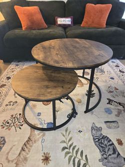 Modern Industrial Nesting Coffee Table