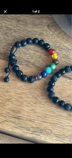 Chaka bracelet lava stones, 100 pcs make an offer