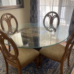 Round Glass Dining Table
