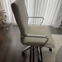 White Leather Office Chair