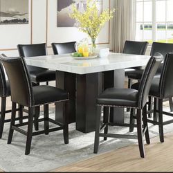 STEVE SILVER - CAMILA BLACK COUNTER STOOL (SET OF 2) -