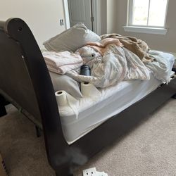 Ashley Furniture Queen Bed Frame/end Tables /entertainment Center 