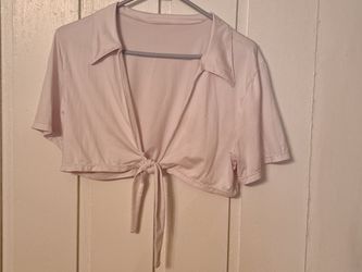 Women's Crop Top Size XL White