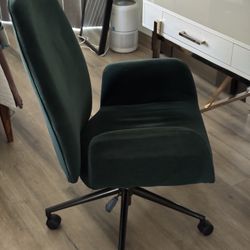 Green Suede Desk Chair