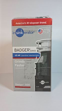 NEW InSinkErator Badger 5 Standard Series 1/2 HP garbage disposal
