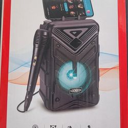 NEW- PORTABKE WIRELESS SPEAKER with MICROPHONE