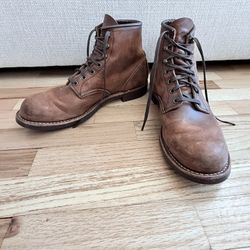 Red Wing Men’s Boots Distressed Brown Leather Size 9.5