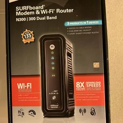 Motorola Arris Modem & Wi-Fi N300 Dual Band