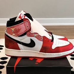 Air Jordan 1 Spider verse Spider-Man Size 7y