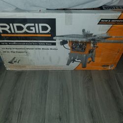 Ridgid Commercial Cast Iron Table Saw New In The Box!  10 Inch, Induction Motor! R4520 