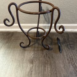 Wrought Iron Plant Stand Holder