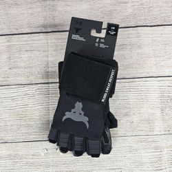Under Armour Mens Project Rock Training Gloves Leather Weightlifting Size Large