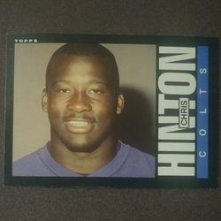 Topps 1985 Chris Hinton Indianapolis Colts #263 Football Card NFL Vintage Collectible Pro Professional