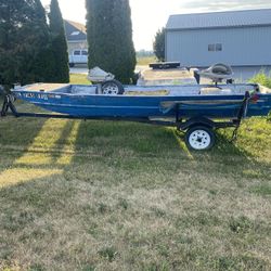 14 Foot Jon Boat And Trailer