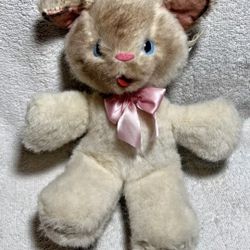 Vintage kitty cat plush/stuffed animal/kitten plushie
