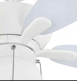 Ceiling Fan 44 In. colored Stars Projecting on Ceiling 3 Speeds, Dual Install, White