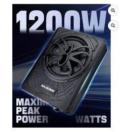 2025 Upgraded 10" 1200W Slim Under Seat Powered Car Subwoofer