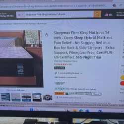 Brand New Never Used Sleepmax Firm 14 Inch King Mattress 