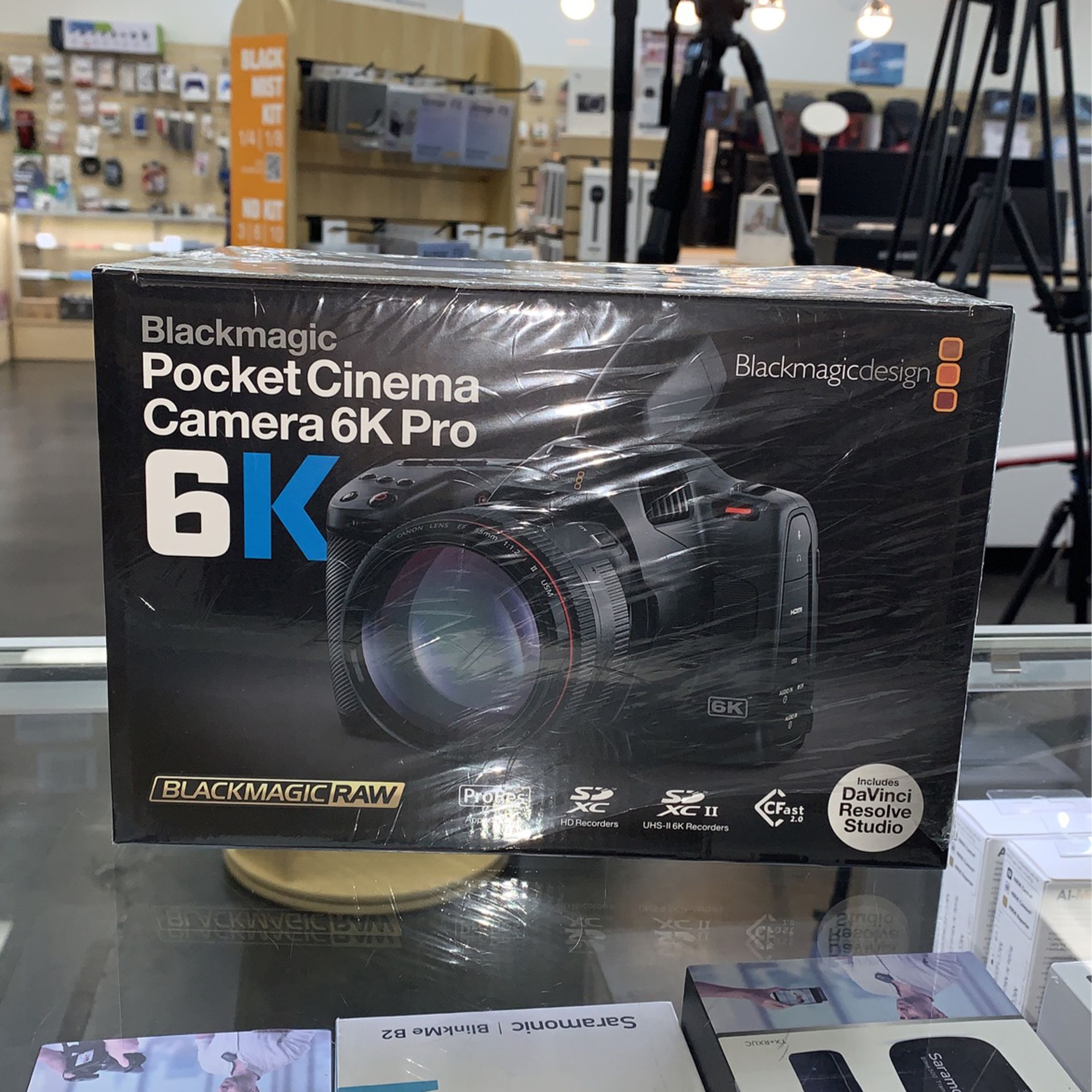 Blackmagic Pocket Cinema Camera 6K Pro.