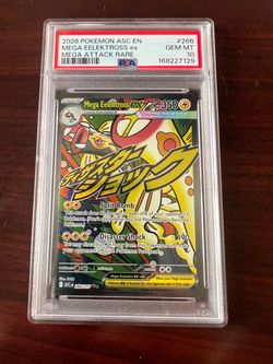 Mega Eelektross ex PSA 10 Gem Mint #266 Mega Attack Rare Pokemon card cards tcg