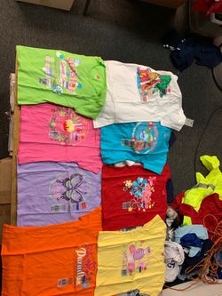 Hanes girls glitter tees