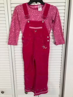 Used 6/6X girls official Barbie jumpsuit/shirt set
