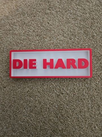 Die Hard Collectors Logo Display Plaque Sign