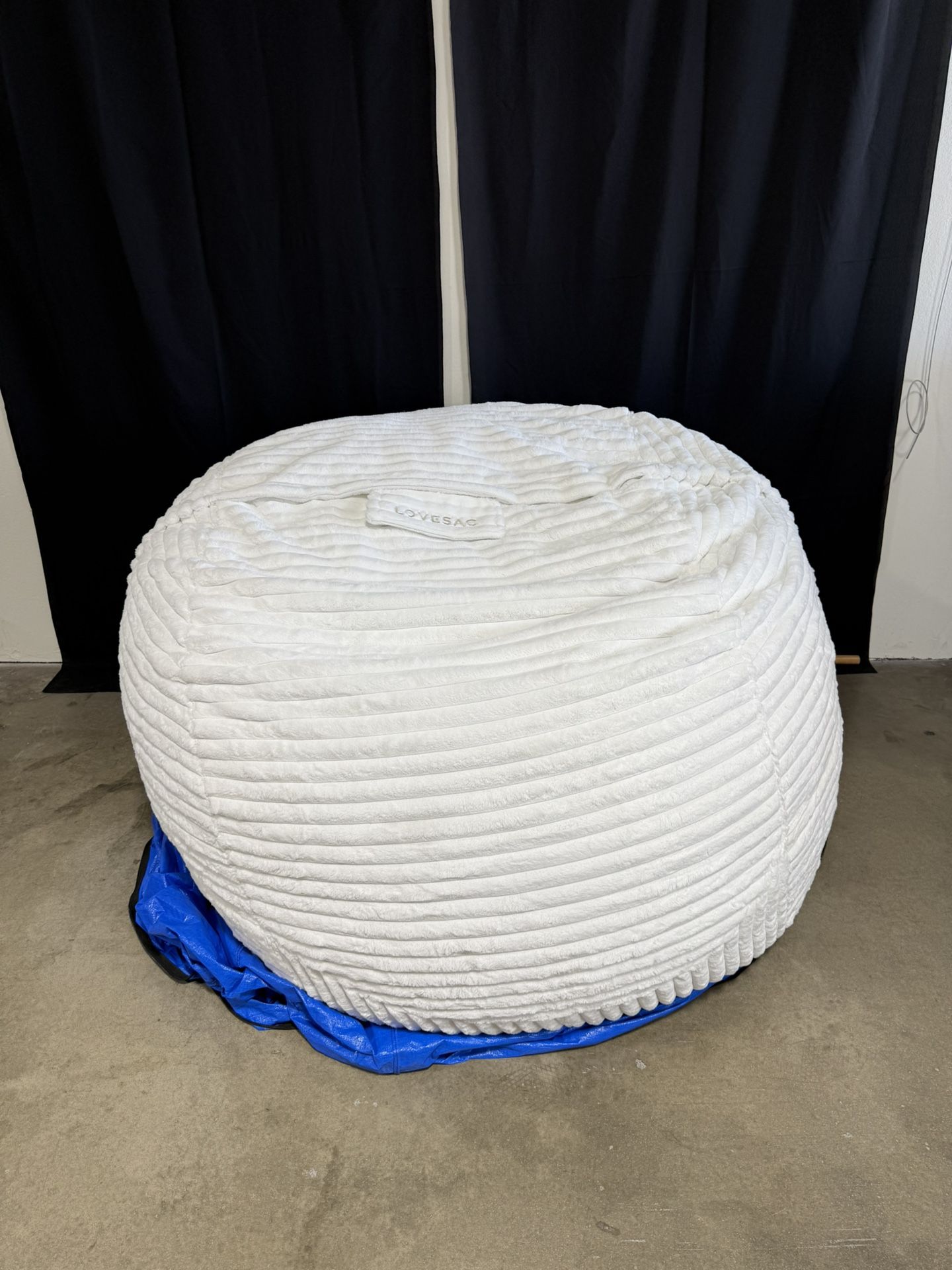 Lovesac The BigOne Premium Bean Bag Chair (Dove Channeled Phur)