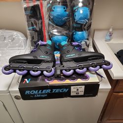 New Rollerblades And Pad Set