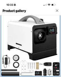 Manastin 8KW Diesel Heater, 12V/24V All-in-One Portable Diesel Air Heater Horizontal All-in-One Design, 5L Tank, LCD Panel and 98 FT Remote Control