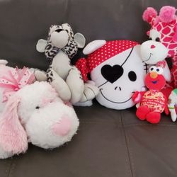 Assorted stuffed animals