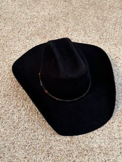 Cavenders Black Felt Cowboy Hat with Braided Band