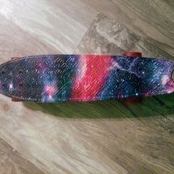 22 inch Enkeeo Mini Cruiser Skateboard - Galaxy Design