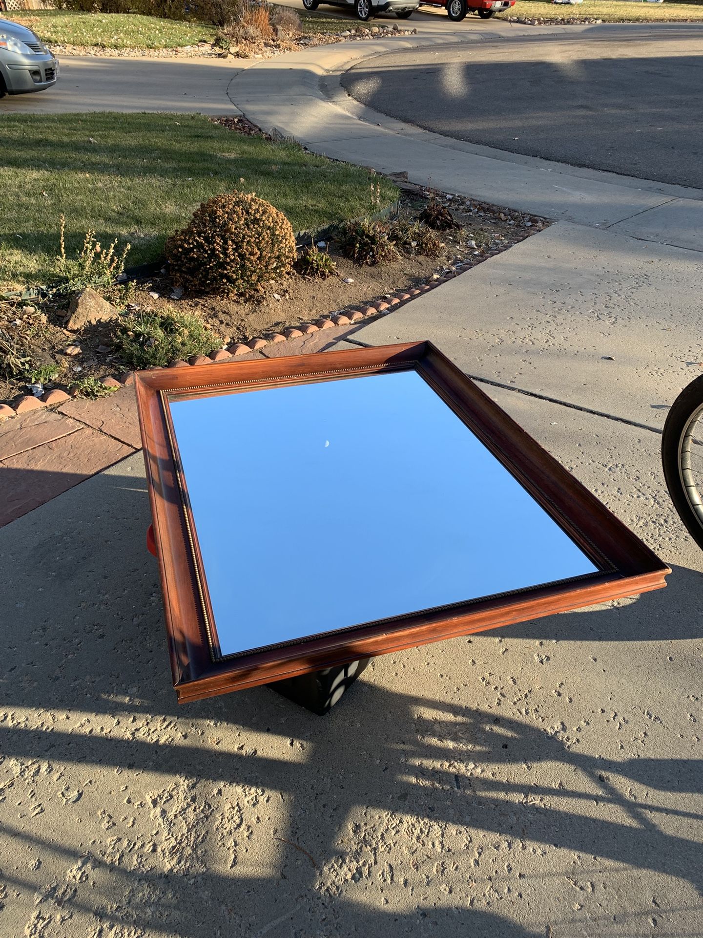 Wooden Framed Mirror