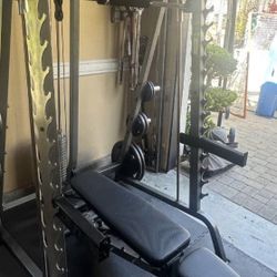 Smith Machine Only No Weights No Bench. Rack Only