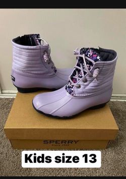 Girls sperry duck boots