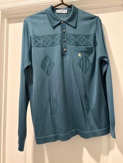 Vintage Montagut Paris Long Sleeve Polo Shirt